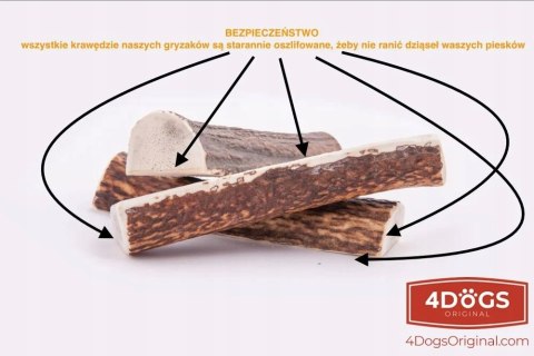 GRYZAK Z POROŻA JELENIA 4DOGS S EASY NATURALNY DLA MAŁYCH PSÓW (do 10 kg)