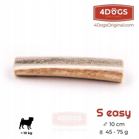 GRYZAK Z POROŻA JELENIA 4DOGS S EASY NATURALNY DLA MAŁYCH PSÓW (do 10 kg)