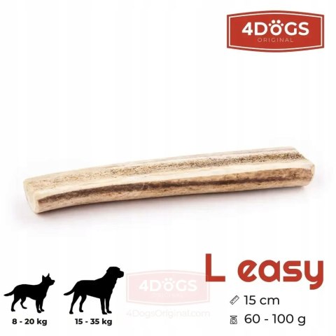 GRYZAK Z POROŻA JELENIA EASY L DLA PSA (15-35 KG) NATURALNY ZDROWY PRZYSMAK