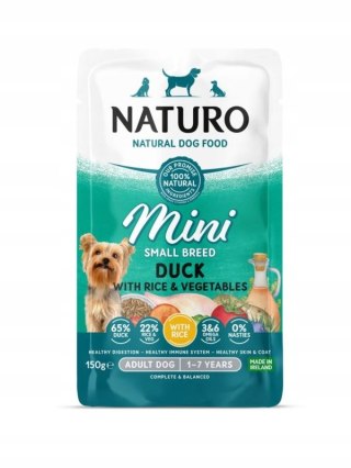 NATURO MINI KACZKA 150g PEŁNOPORCJOWA KARMA DLA MAŁYCH RAS