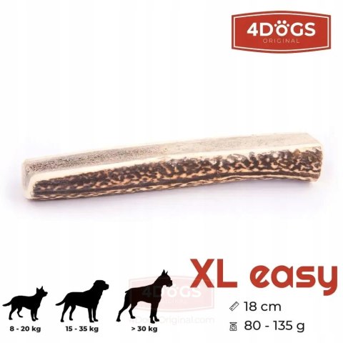 POROŻE JELENIA DLA PS GRYZAK EASY XL NATURALNY GRYZAK DLA PSÓW POWYŻEJ 30kg