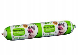 PREMIUM MIELONKA WOŁOWA Z RYŻEM WARZYWAMI 1 KG DLA PSÓW DOROSŁYCH 80% MIĘSA