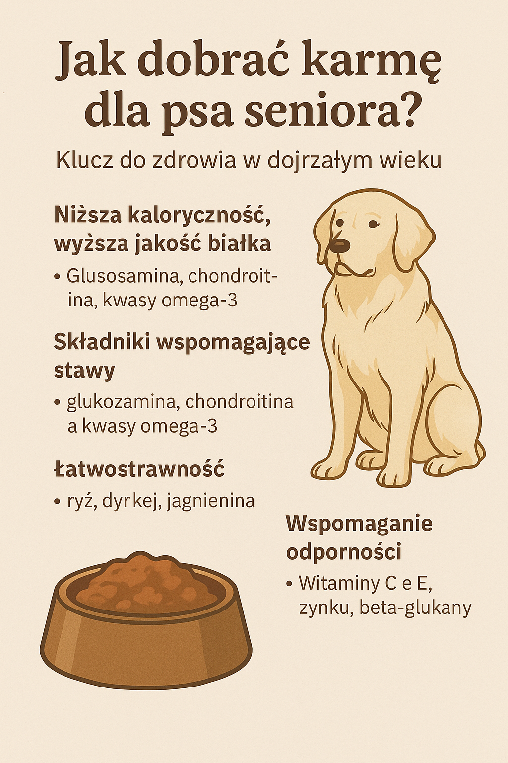 Jak dobrać karmę dla psa seniora? Klucz do zdrowia w dojrzałym wieku